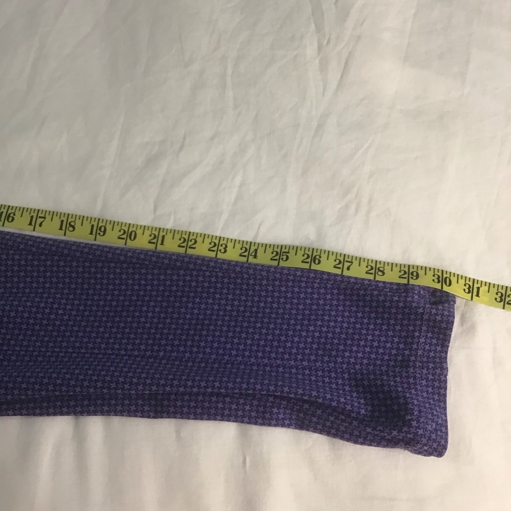 Betabrand Power Down Skinny Pants Purple Blue Houndstooth, Size XL Tall - Picture 11 of 12